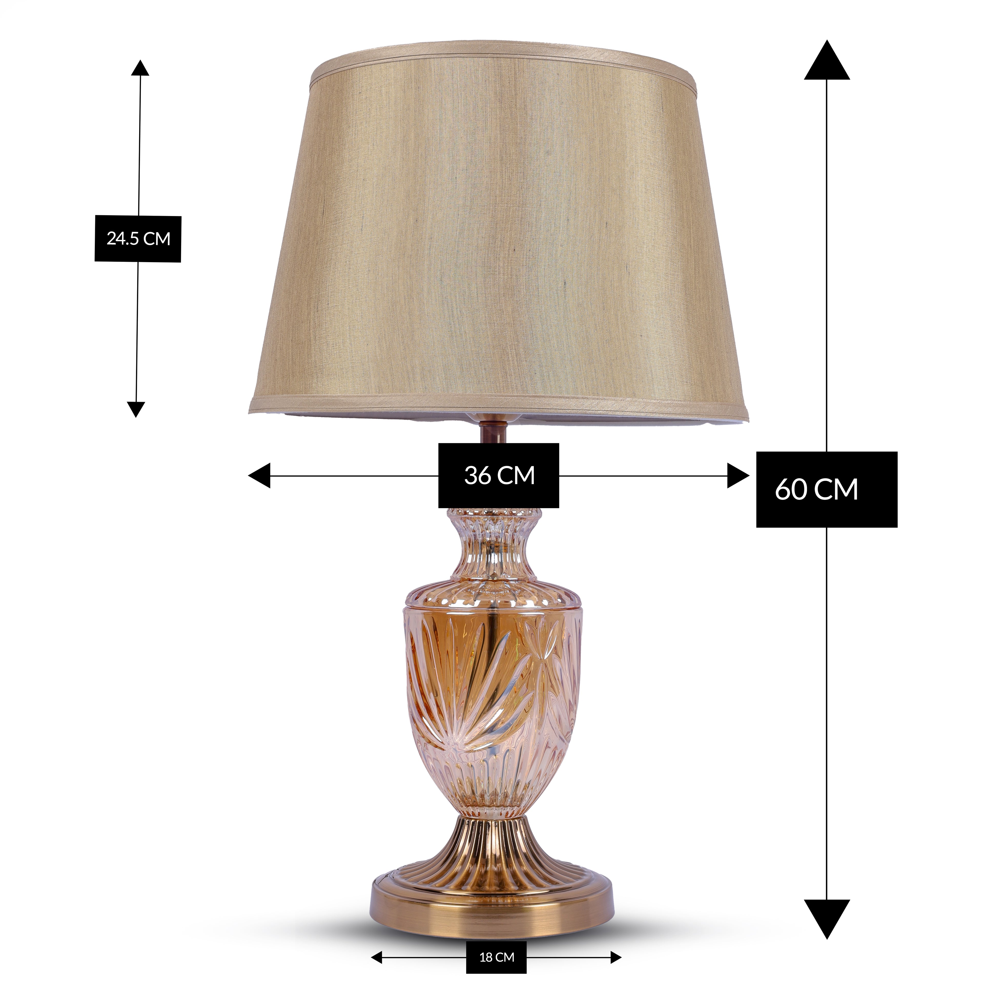 Modern Trayline (Black, White) Table Lamp