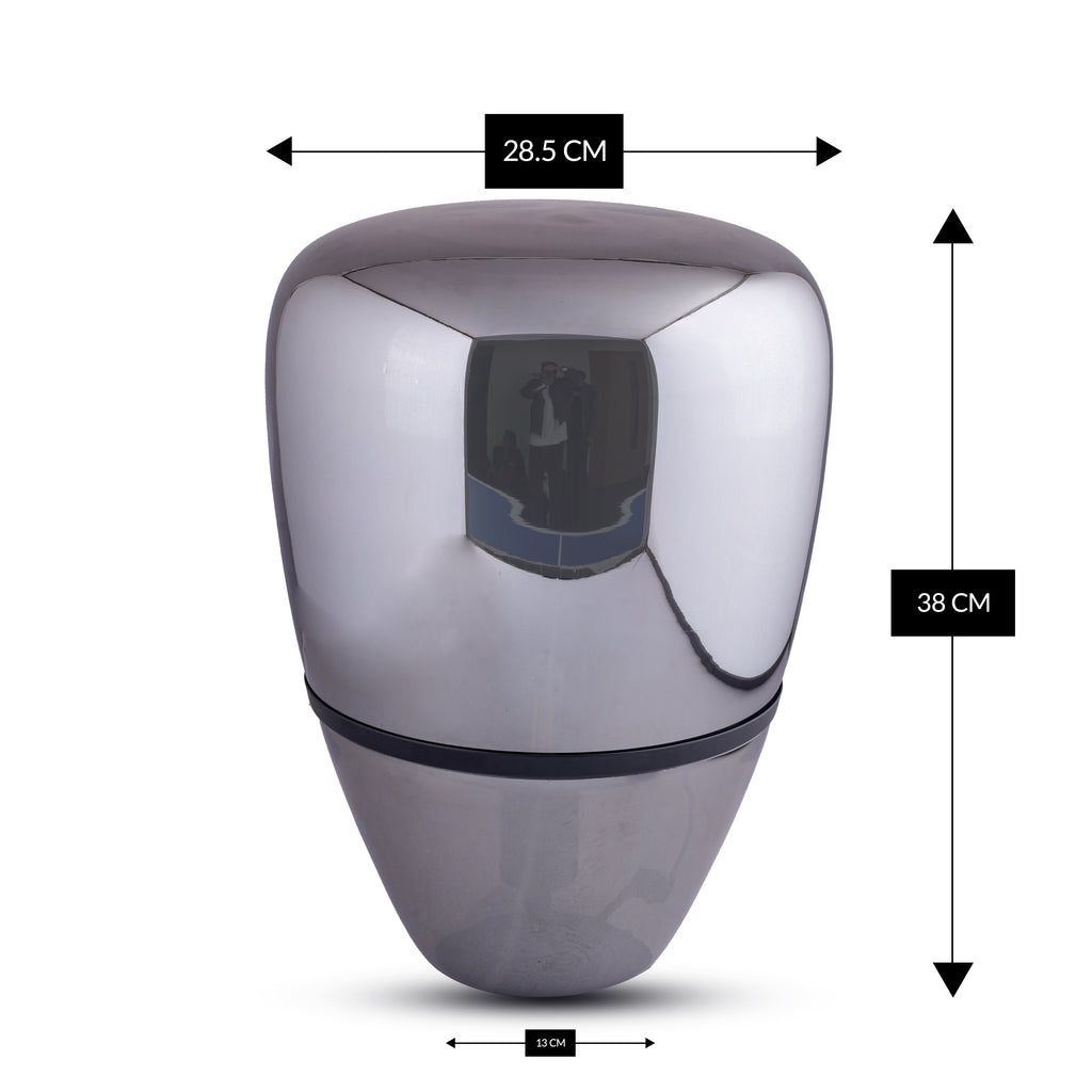 Chrome Capsule (Smoke Grey) Table Lamp