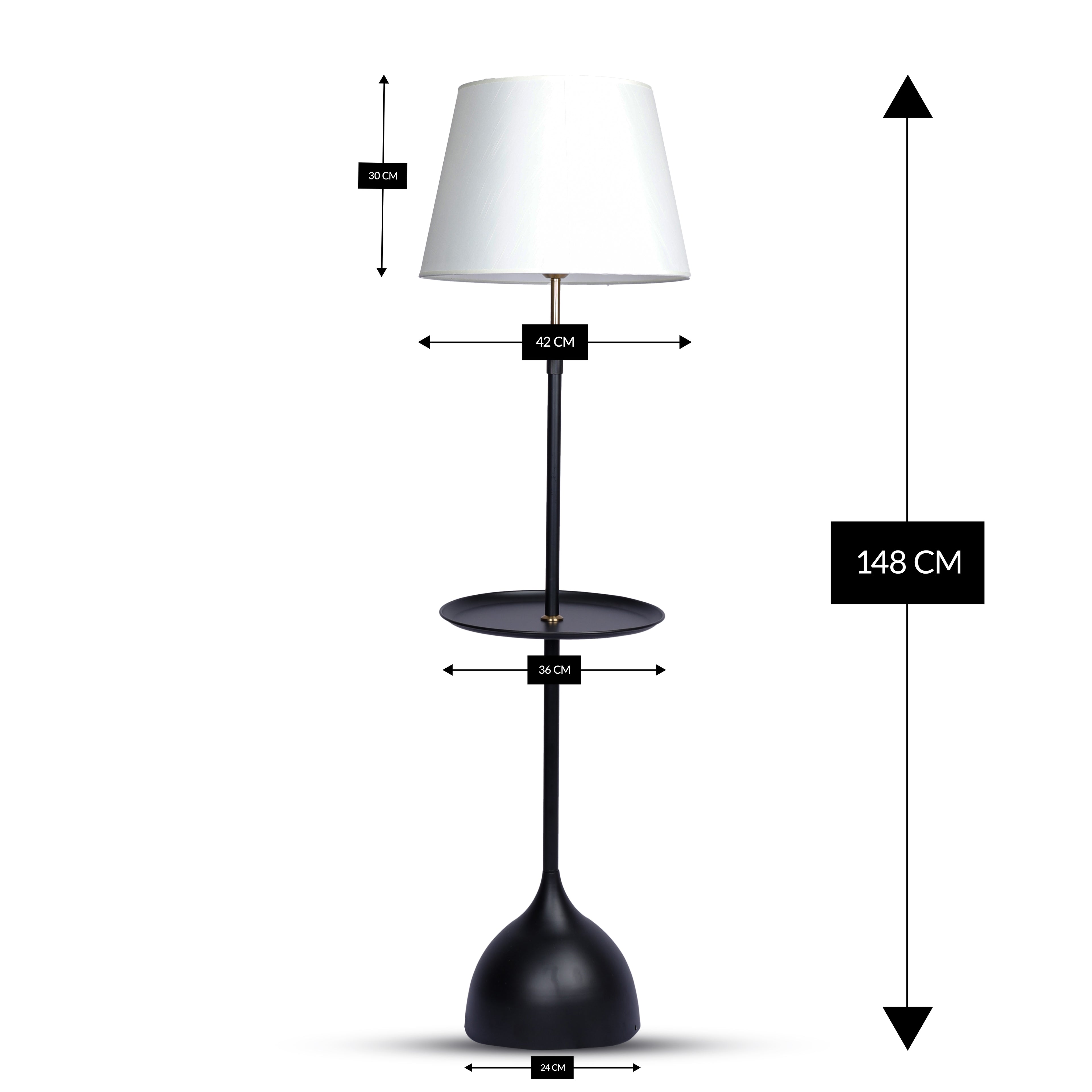 Golden Sphere Arc (Gold, Smoke) Floor Lamp