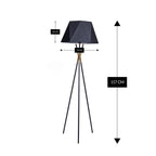 Geometric Axis (Black, Gold) Tripod Floor Lamp