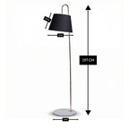 Smoke Arc (Chrome, Beige) Floor Lamp