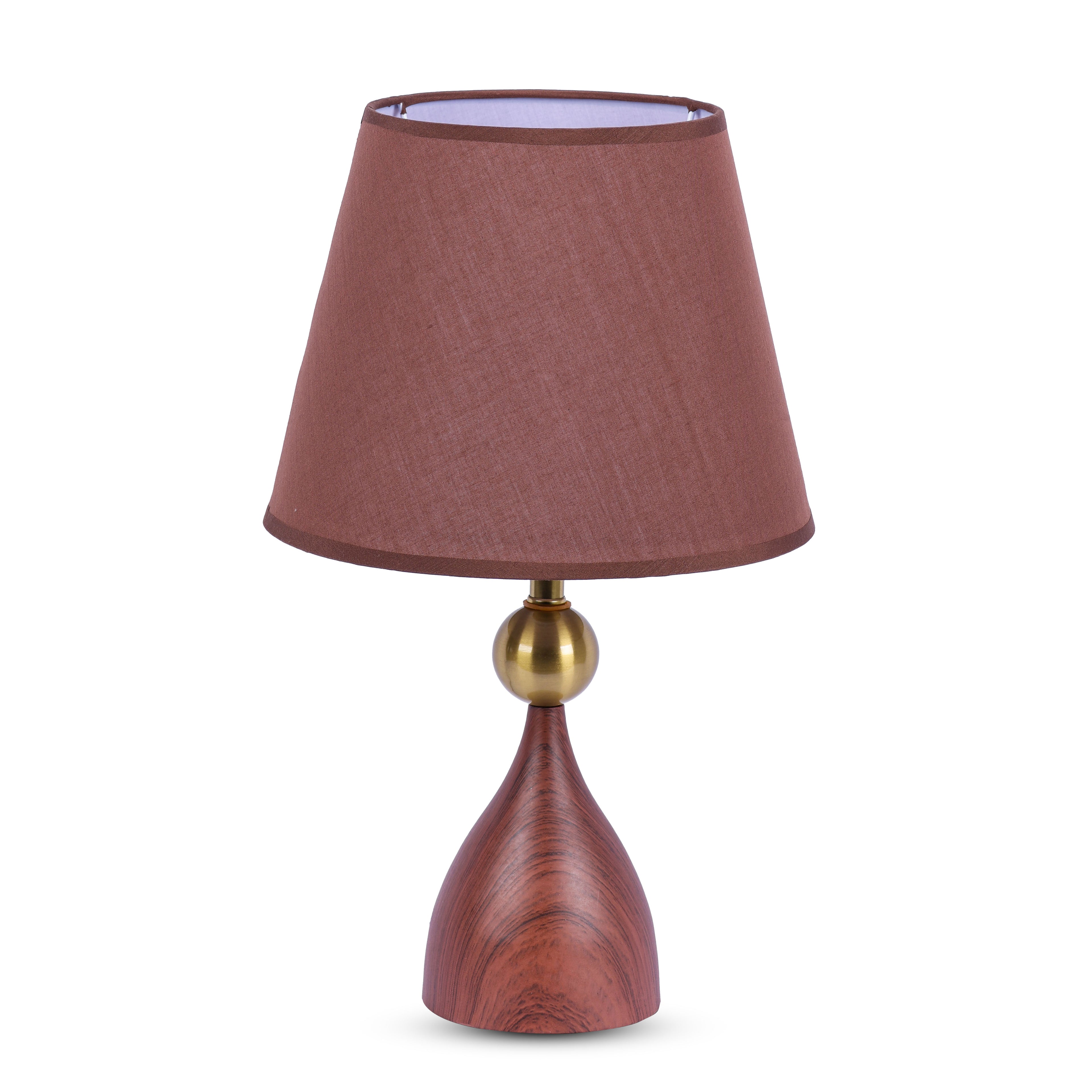 Mahogany Mist (Brown, Gold) Table Lamp
