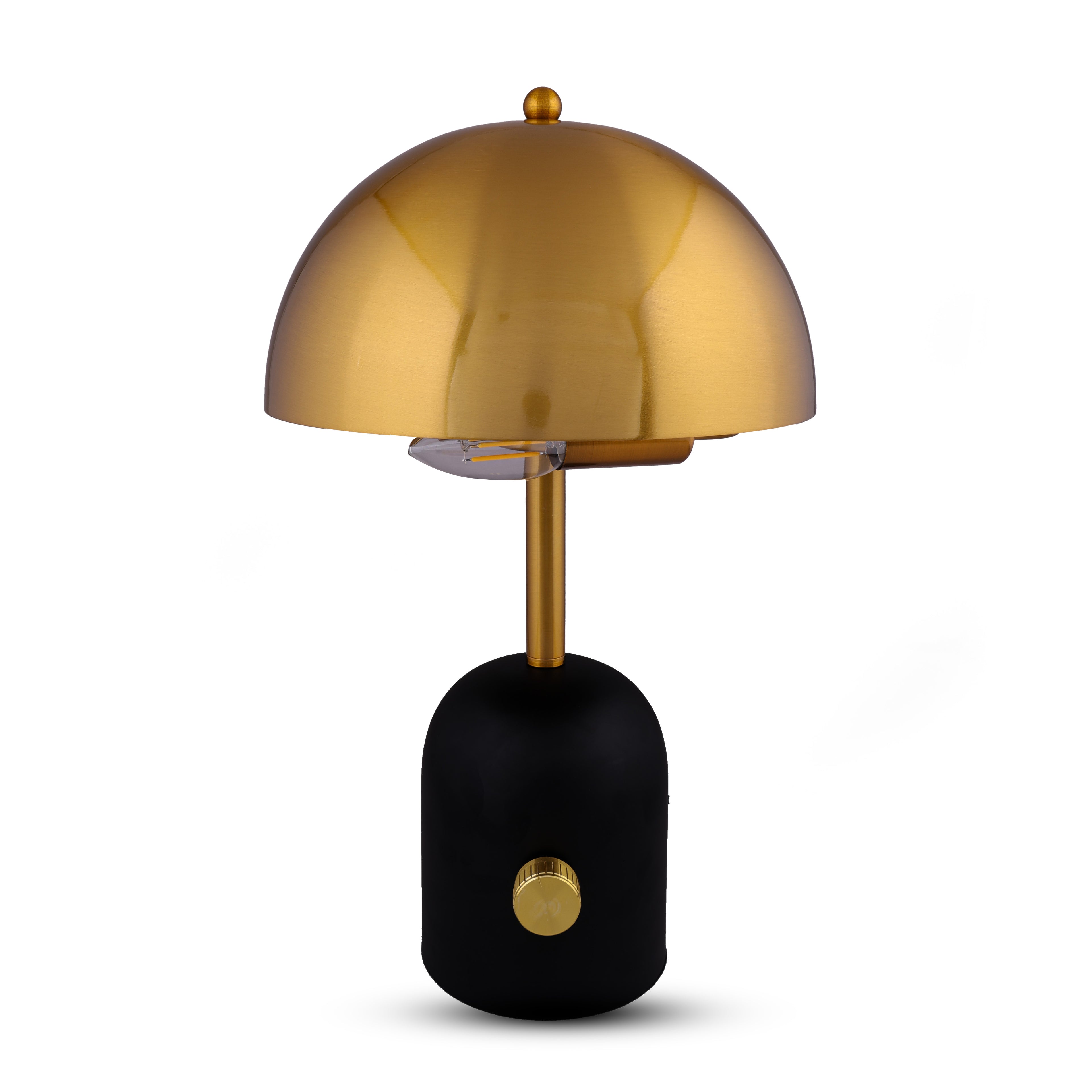 Golden Dome Luxe (Gold, Black) Table Lamp