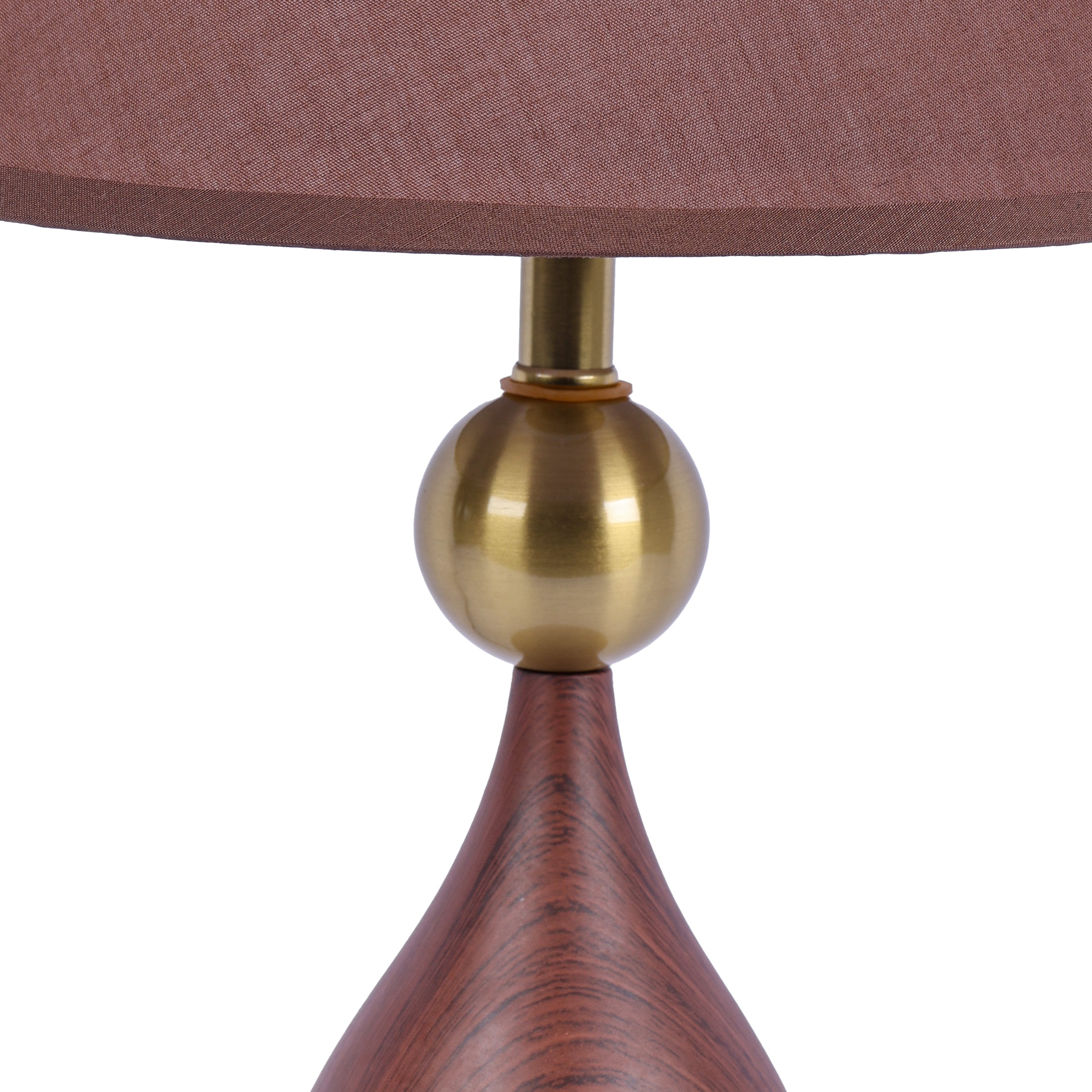 Mahogany Mist (Brown, Gold) Table Lamp