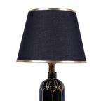 Black Mosaic Luxe (Black, Gold) Table Lamp
