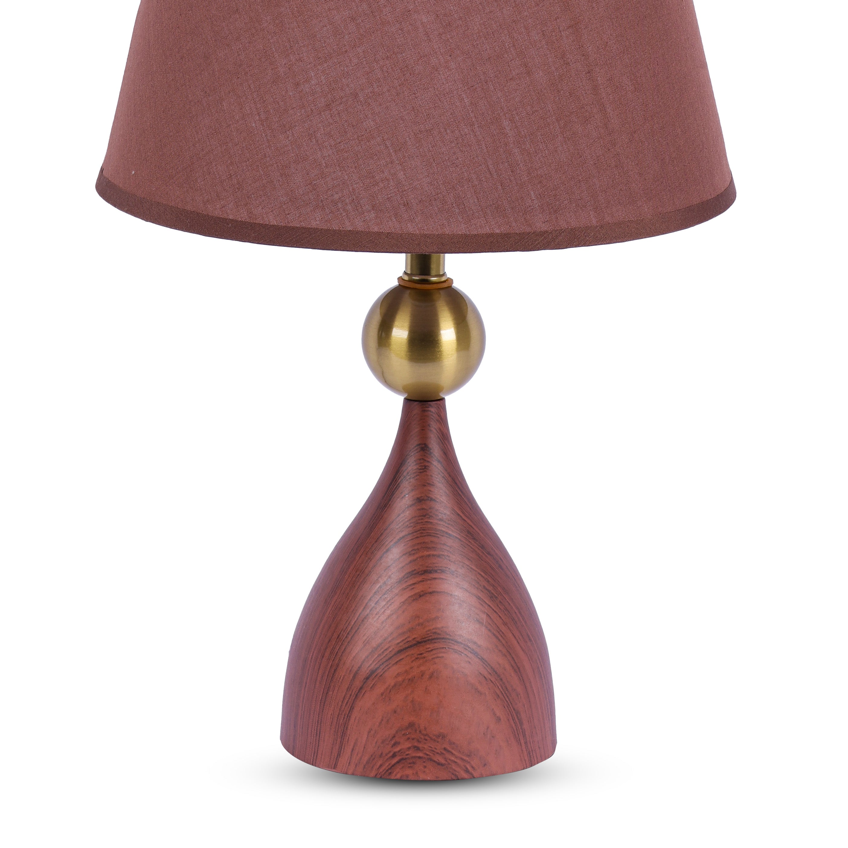 Mahogany Mist (Brown, Gold) Table Lamp