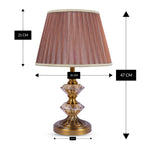 Royal Crystal Luxe (Gold, Amber) Table Lamp