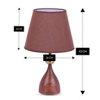 Mahogany Mist (Brown, Gold) Table Lamp
