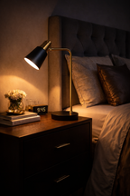 Modern Axis (Black, Gold) Task Table Lamp