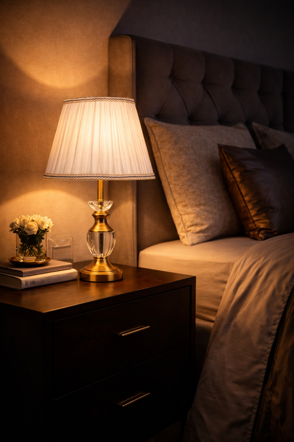 Heritage Crest (Gold, Ivory) Classic Table Lamp