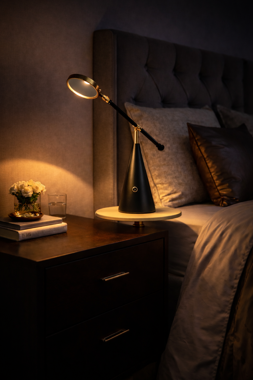 Halo Beam (Gold, Black) Designer Table Lamp