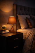 Mahogany Mist (Brown, Gold) Table Lamp