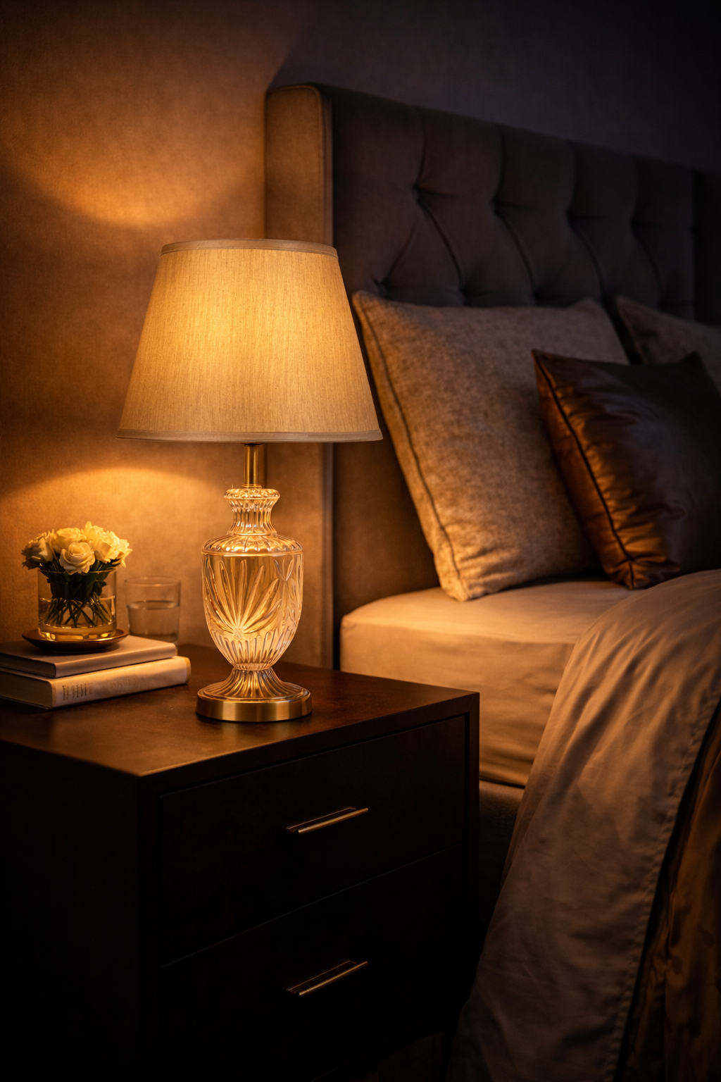 Modern Trayline (Black, White) Table Lamp