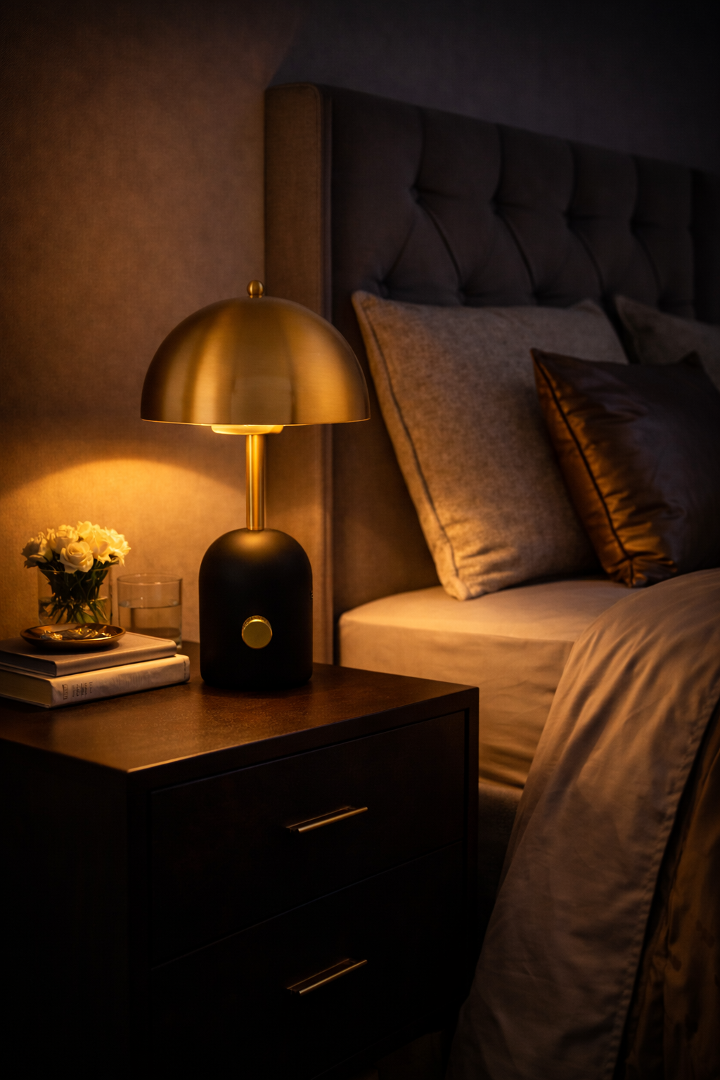Golden Dome Luxe (Gold, Black) Table Lamp