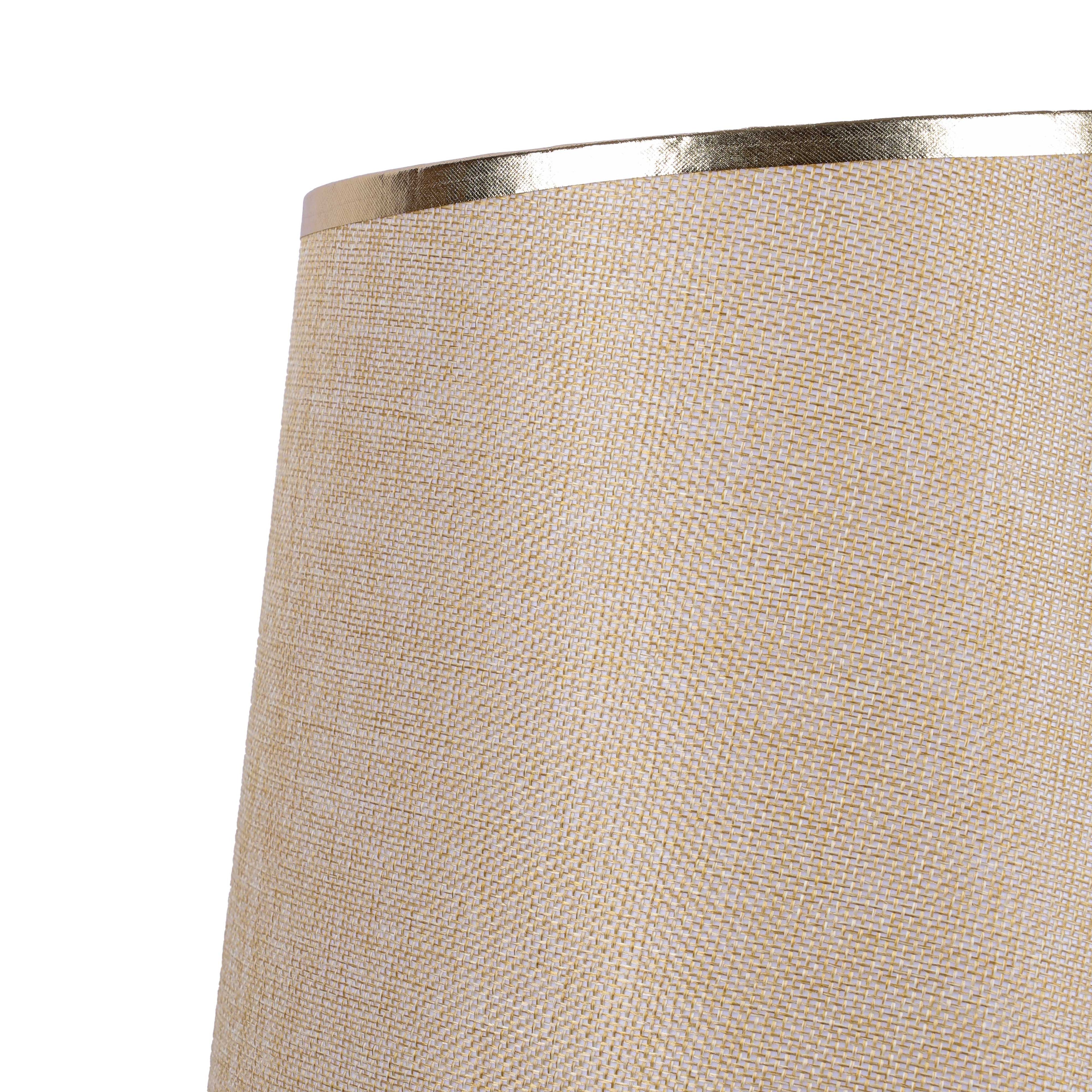 Golden Drop (Gold, Beige) Fluted Table Lamp