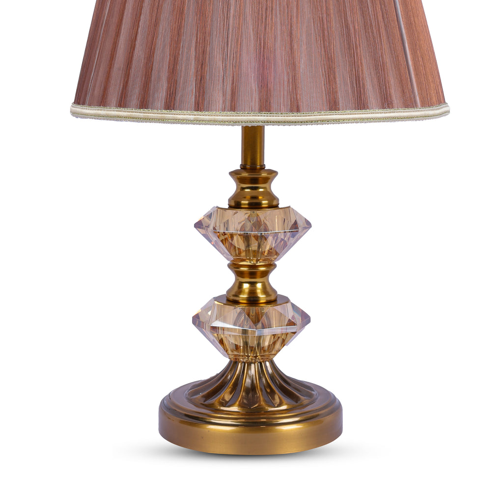 Royal Crystal Luxe (Gold, Amber) Table Lamp
