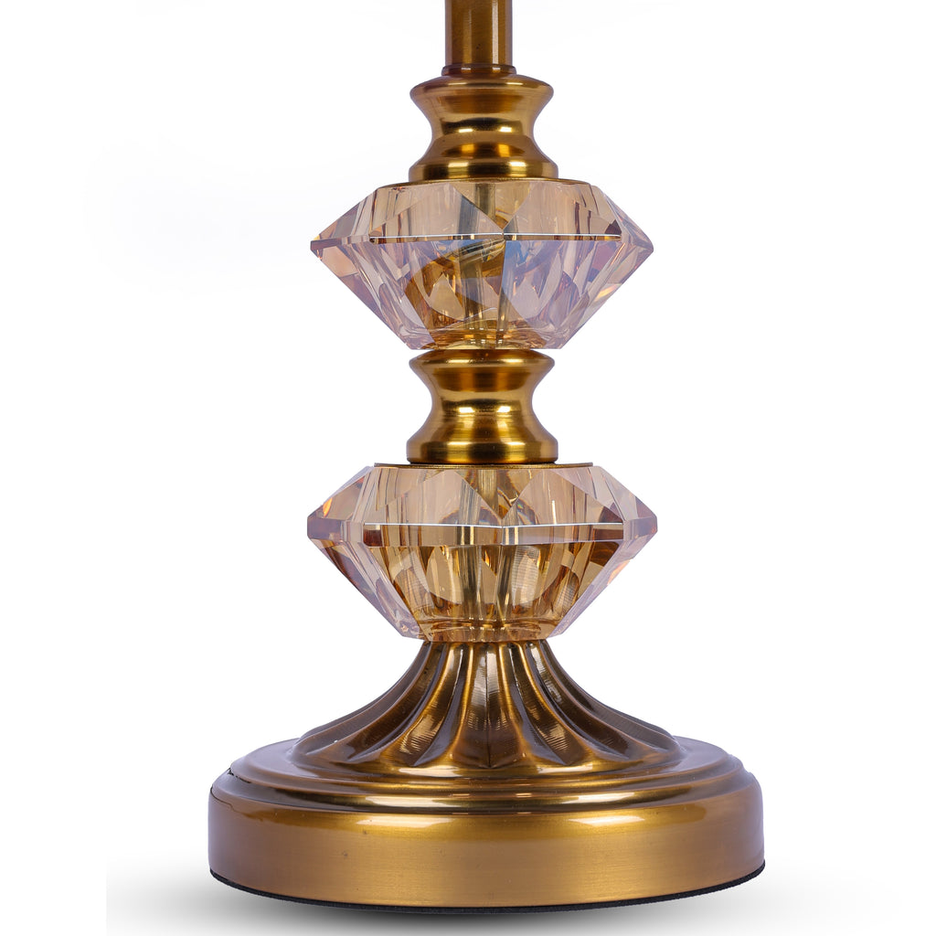 Royal Crystal Luxe (Gold, Amber) Table Lamp