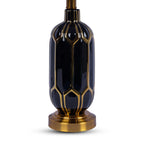 Black Mosaic Luxe (Black, Gold) Table Lamp