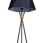 Geometric Axis (Black, Gold) Tripod Floor Lamp