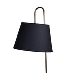 Smoke Arc (Chrome, Beige) Floor Lamp