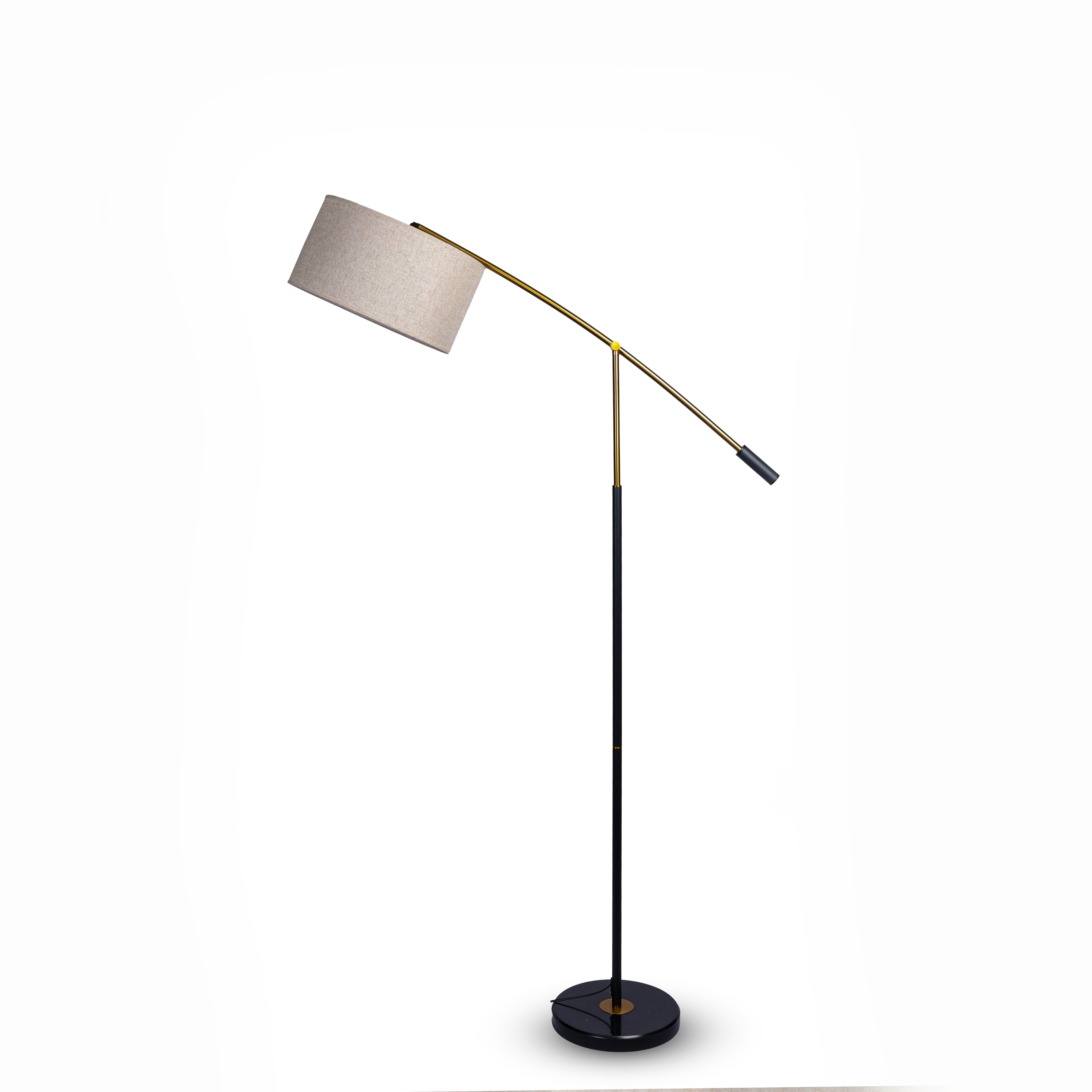 Arc Harmony (Gold, Beige) Floor Lamp