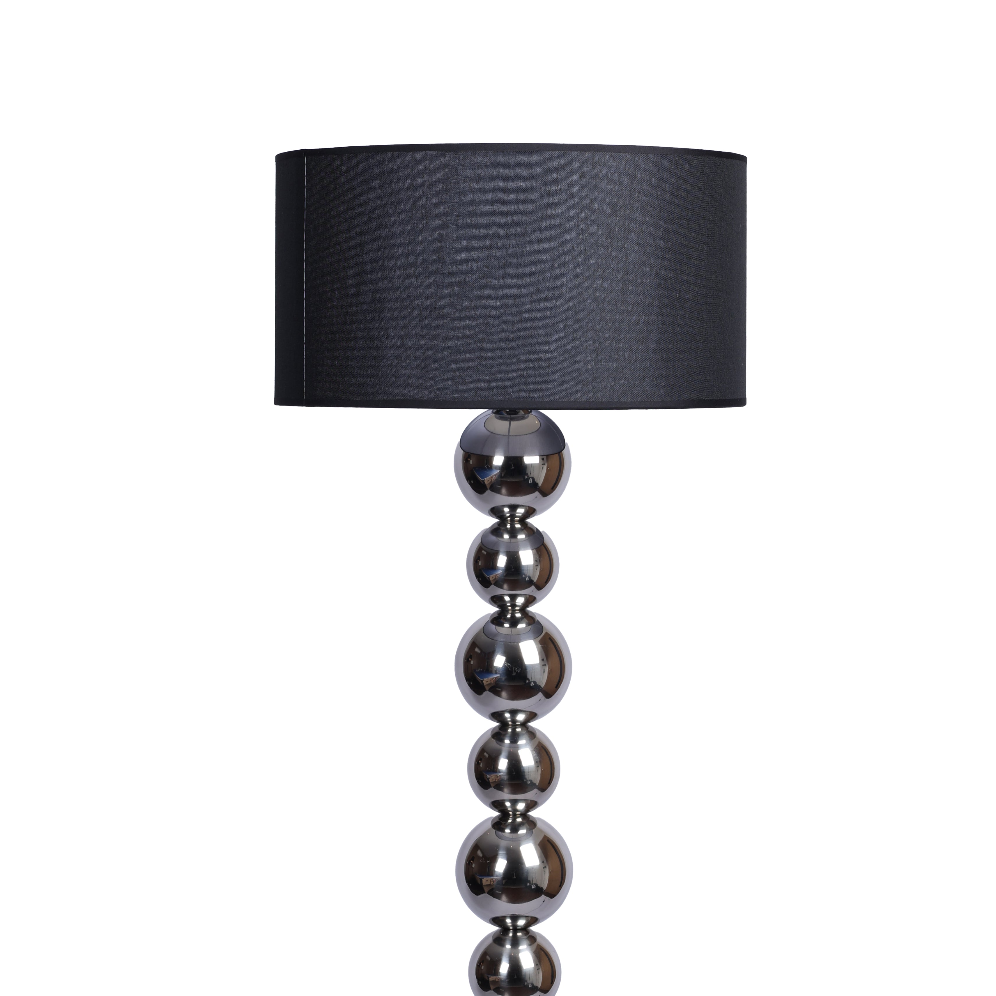 Chrome Sphere Tower (Chrome, Black) Floor Lamp