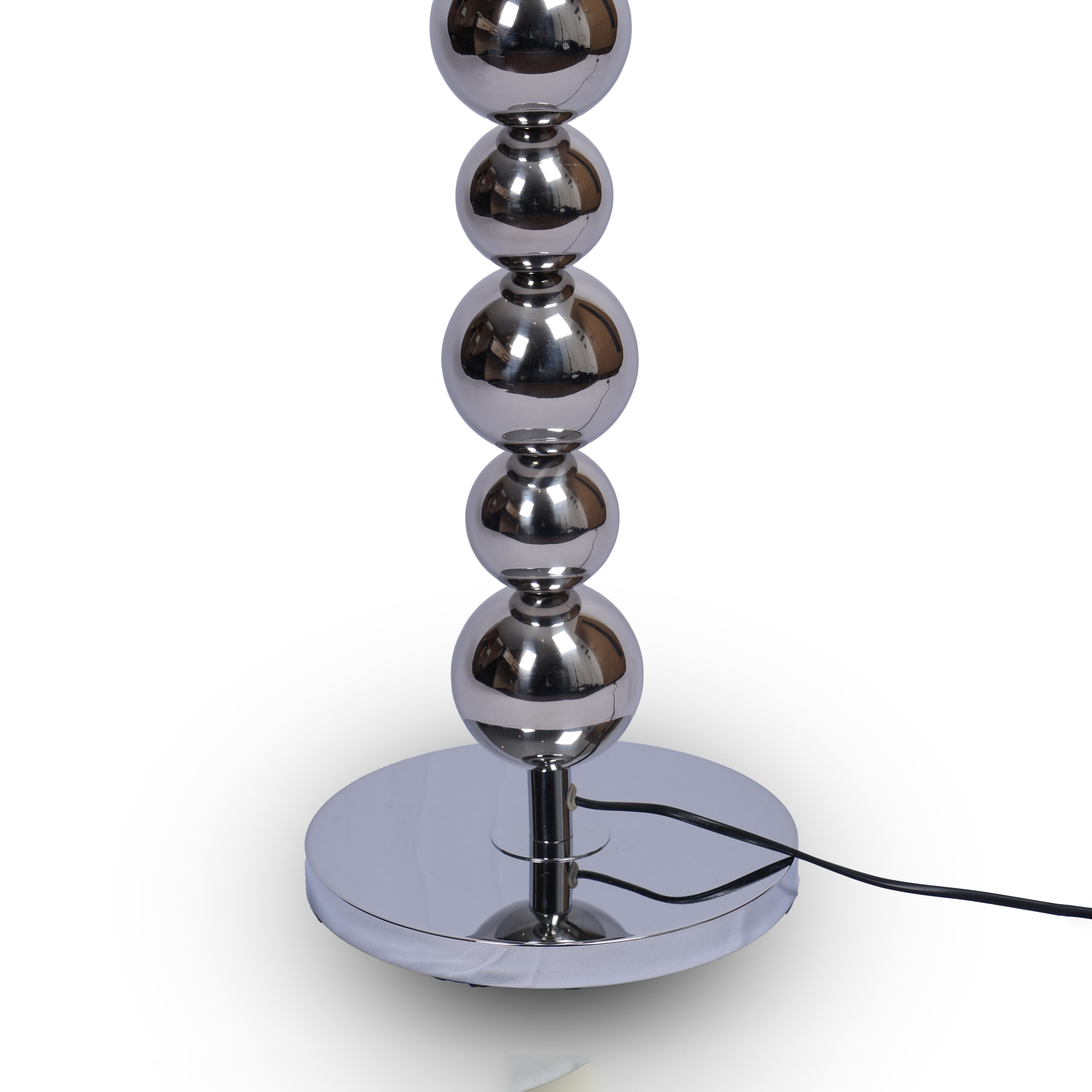 Chrome Sphere Tower (Chrome, Black) Floor Lamp