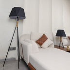 Geometric Axis (Black, Gold) Tripod Floor Lamp