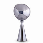 Smoked Aura (Grey, Steel) Glass Table Lamp