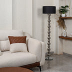 Chrome Sphere Tower (Chrome, Black) Floor Lamp
