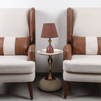 Mahogany Mist (Brown, Gold) Table Lamp