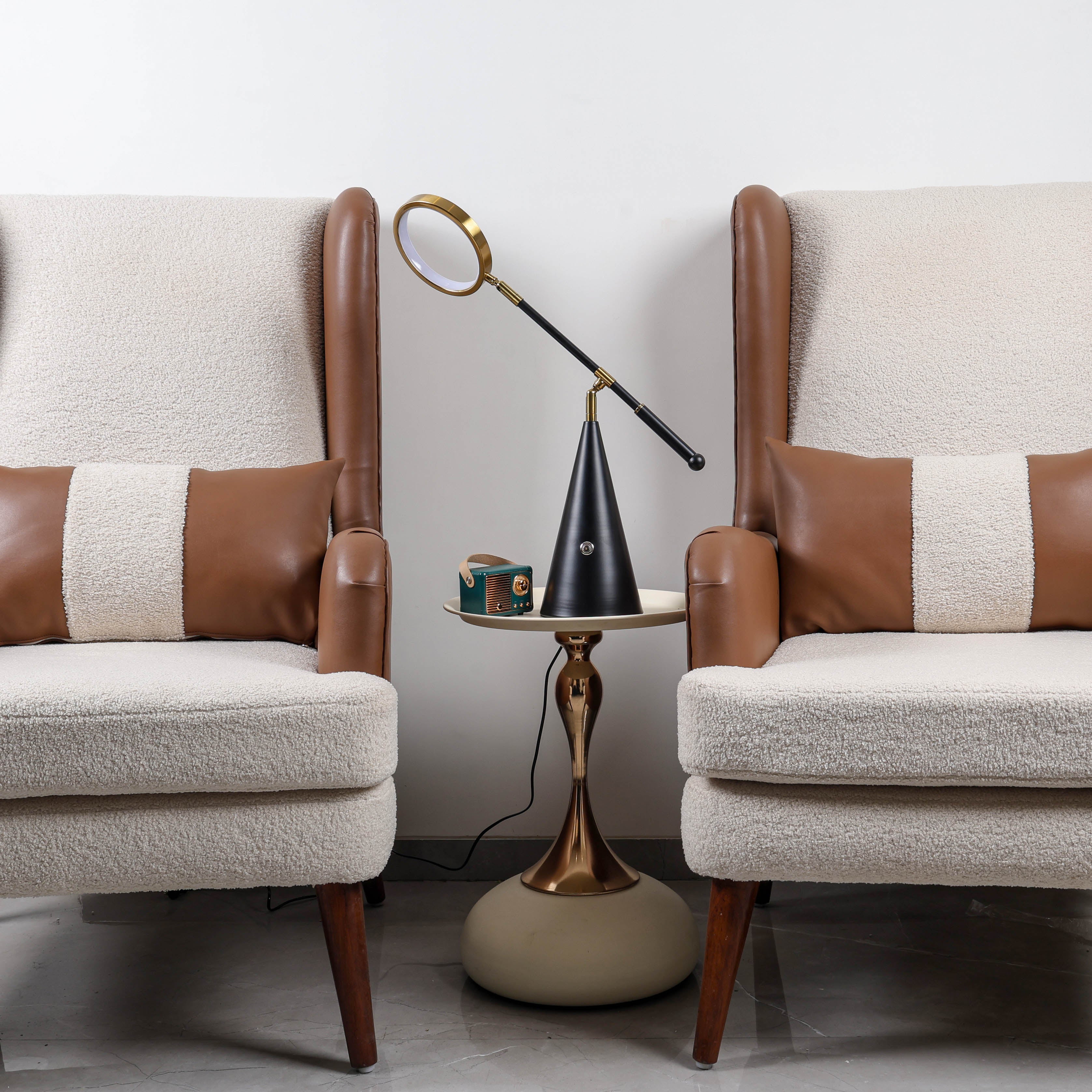 Halo Beam (Gold, Black) Designer Table Lamp