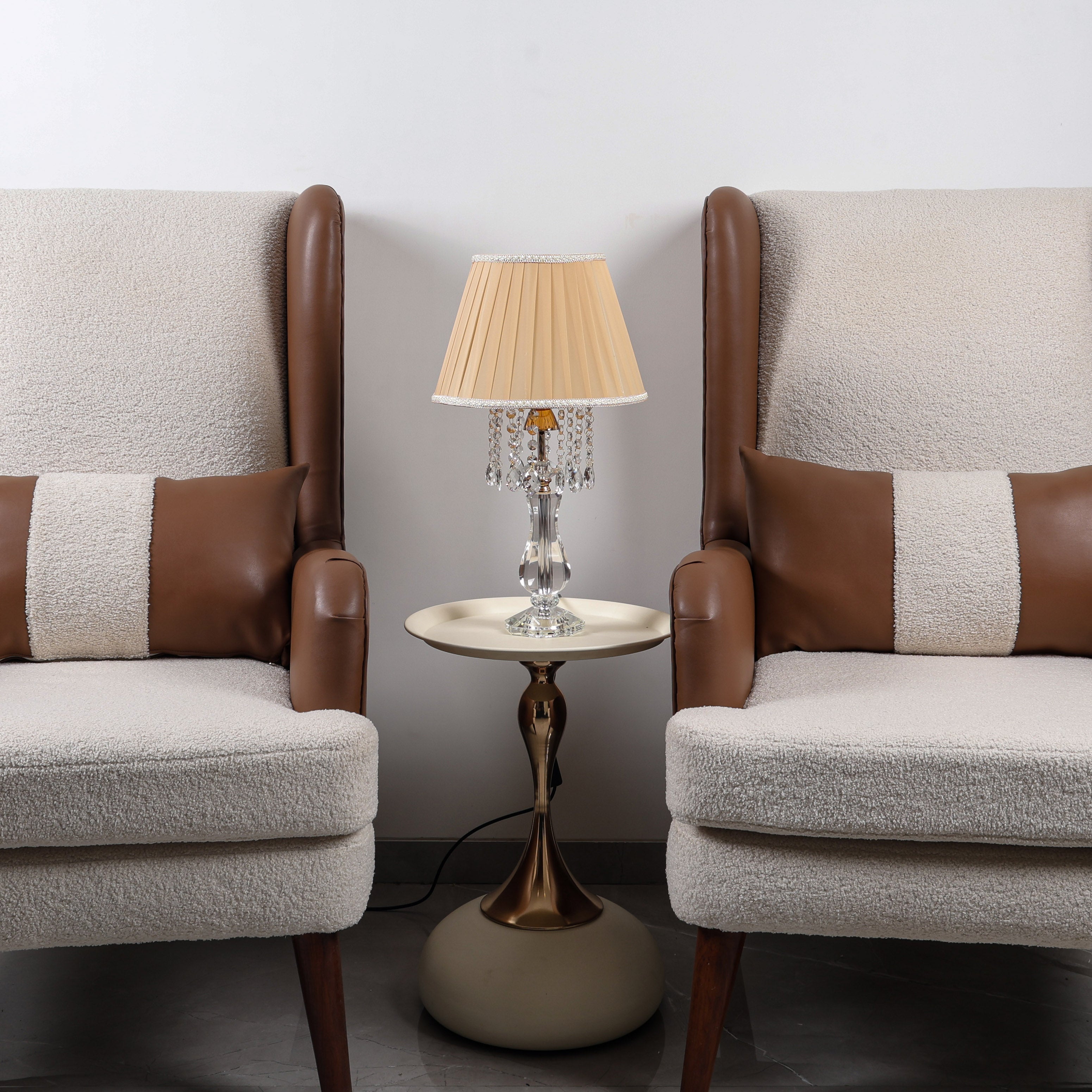 Imperial Cascade (Crystal, Gold) Table Lamp