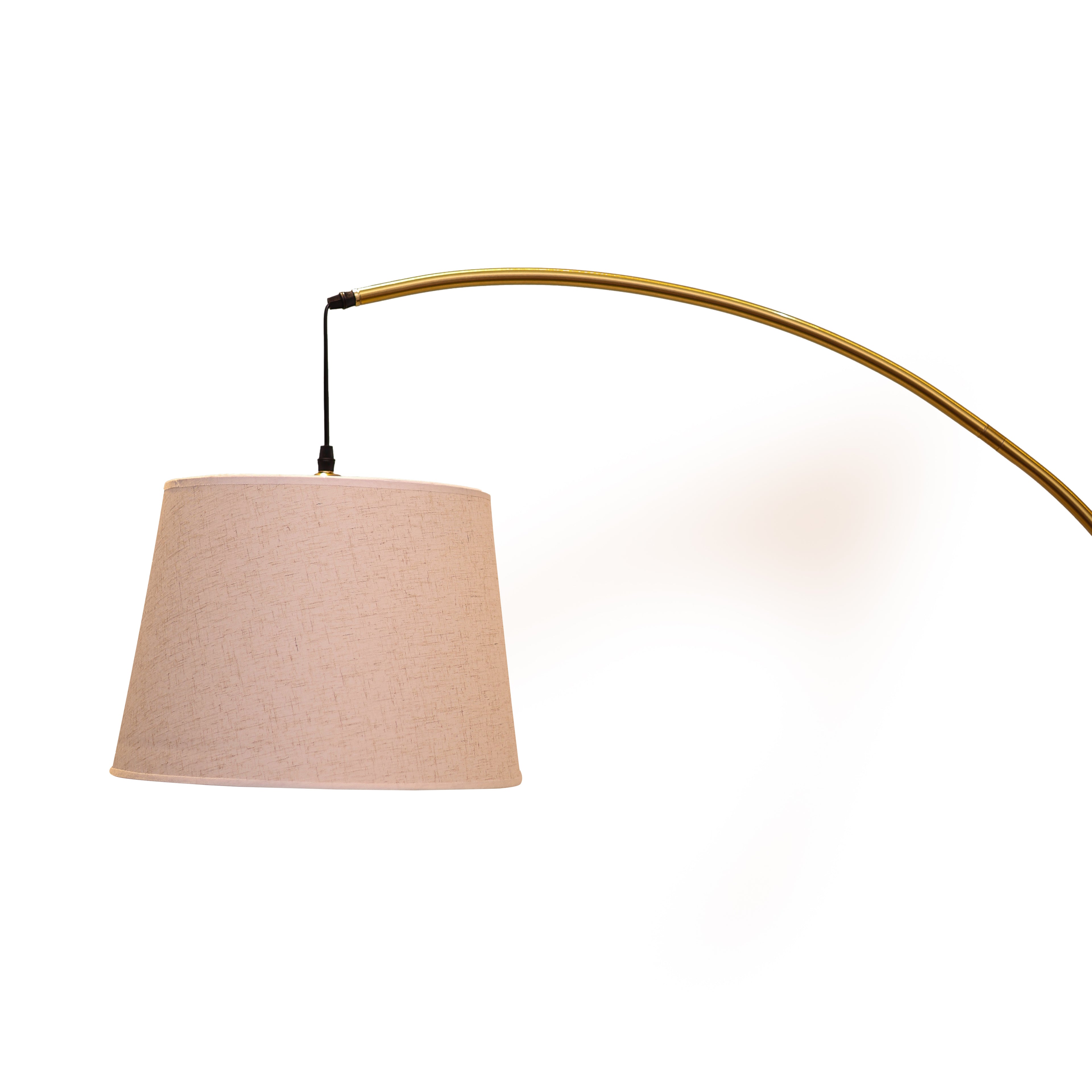 Ivory Arch Glow (Gold, Ivory) Floor Lamp
