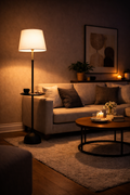 Golden Sphere Arc (Gold, Smoke) Floor Lamp