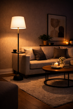 Golden Sphere Arc (Gold, Smoke) Floor Lamp